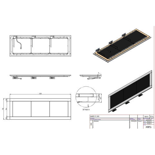 Поверхность тепловая ENOFRIGO QUARZO PC 2000 встраиваемая цвет 1114