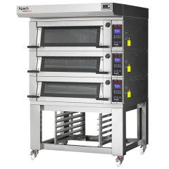 Печь подовая с подставкой с направляющими APACH BAKERY LINE E2K2SHSE DPBI-T