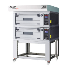 Печь подовая для пиццы с подставкой без направляющих APACH BAKERY LINE E2L2PZLHSE DPBI-T