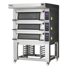 Печь подовая с подставкой с направляющими APACH BAKERY LINE E2LK6S DPBI-T