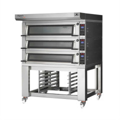 Печь подовая с подставкой с направляющими APACH BAKERY LINE E4LK2S DPBI-T