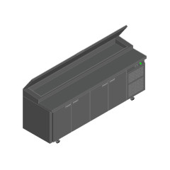Стол для пиццы HICOLD PZ1-1111/GN (1/3H) M (R290)