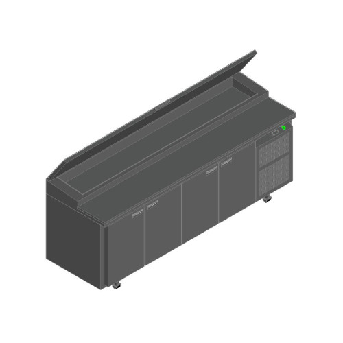Стол для пиццы HICOLD PZ1-1111/GN (1/3H) M (R290)