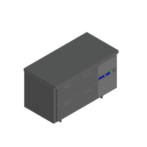 Стол с охлаждаемым шкафом HICOLD GN22/TN O