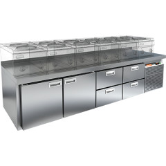 СТОЛ С МОРОЗИЛЬНЫМ ШКАФОМ HICOLD SN 1122/BT LT Sh (R290)