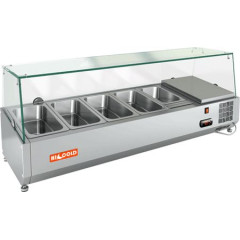 Витрина холодильная настольная HICOLD VRX 1200 1/3