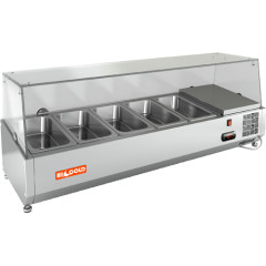 Витрина холодильная настольная HICOLD VRX 1200 1/4