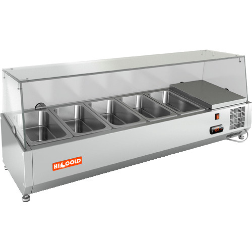 Витрина холодильная настольная HICOLD VRX 1200 1/4