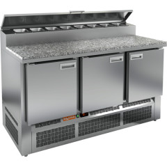 Стол для пиццы HICOLD PZE2-111/GN (1/6H) камень (R290)