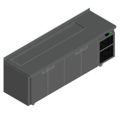 Стол для салатов HICOLD SL1-1111GN (1/3) м