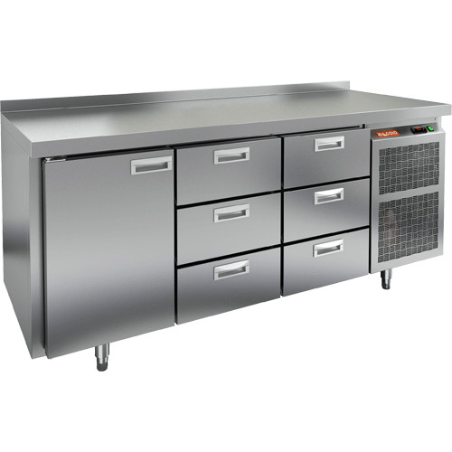 Стол с холодильным шкафом HICOLD BN 133/TN (R290)