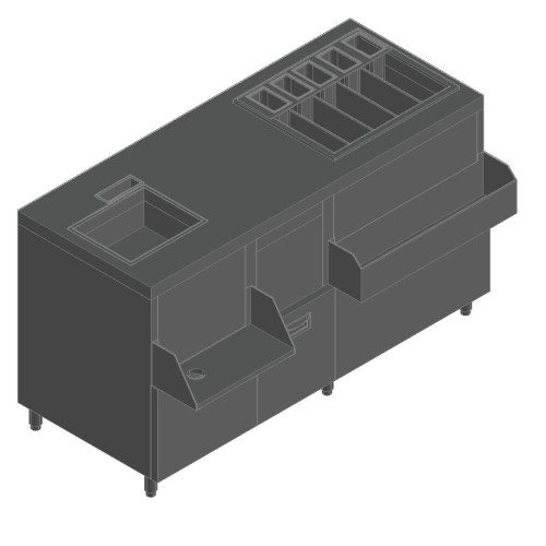 Станция барная HICOLD НБМКС-15/6ПК без борта