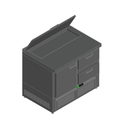 Стол для салатов HICOLD SLE1-12GN с крышк.