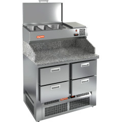 Стол для пиццы HICOLD PZE3-22/SN камень (R290)