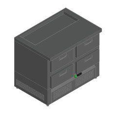 Стол для салатов HICOLD SLE1-22GN (1/3) о без крышки