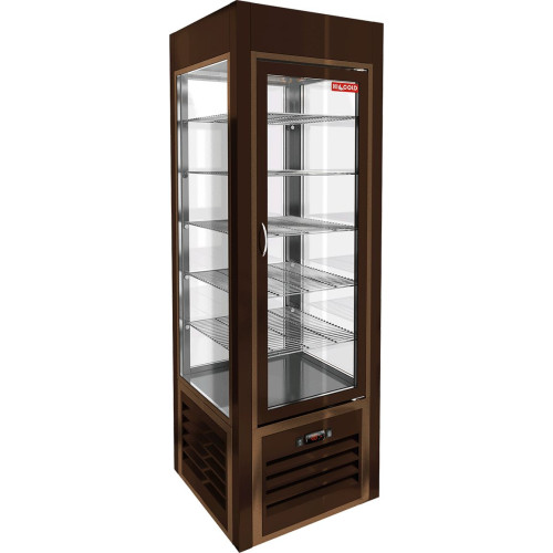 Витрина кондит/вертикальная HICOLD VRC 350 SH BROWN FR (R404)