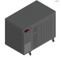 Стол с тепловым шкафом HICOLD TS 10 SN O м на колесах