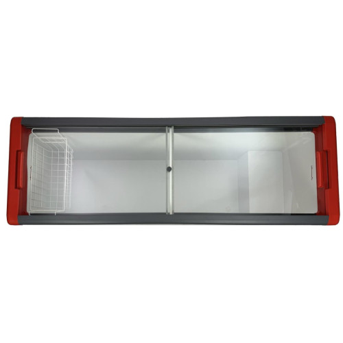 Ларь морозильный Frostor GELLAR FG 700 с прямое стекло красный (пропан)