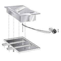 Поверхность жарочная электрическая встраиваемая 600 серии APACH CHEF LINE SLDI6FTE4LP