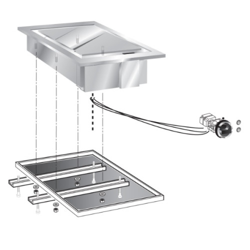 Поверхность жарочная электрическая встраиваемая 600 серии APACH CHEF LINE SLDI6FTE4LP