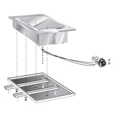 Поверхность жарочная электрическая встраиваемая 600 серии APACH CHEF LINE SLDI6FTE4LCP