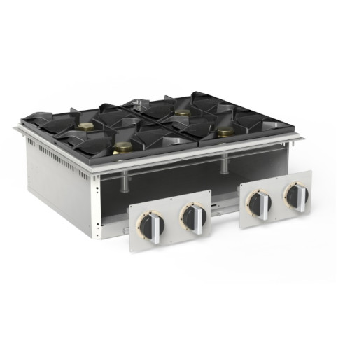 Плита газовая 4 конфорочная встраиваемая 700 серии APACH CHEF LINE SLDIG7RG8/R