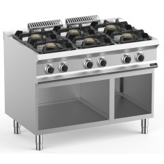 Плита газовая 6 конфорочная 700 серии APACH CHEF LINE GLRRG117OSP XL