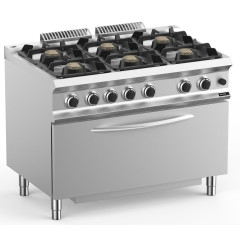 Плита газовая 6 конфорочная 700 серии APACH CHEF LINE GLRRG117FGP EXTRA XL