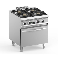 Плита газовая 4 конфорочная 700 серии APACH CHEF LINE GLRRG77FEVP