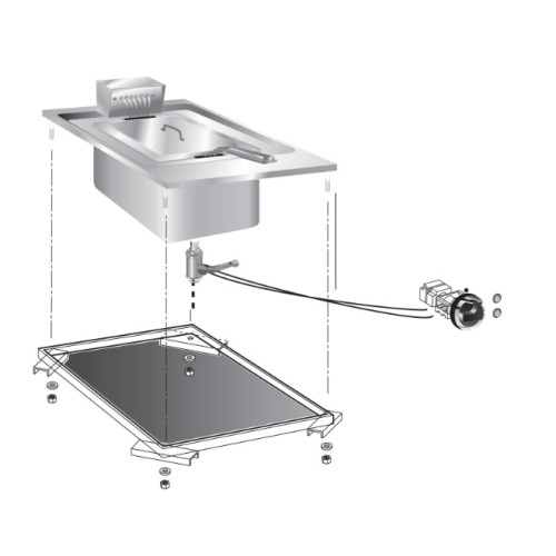 Фритюрница встраиваемая 600 серии APACH CHEF LINE SLDI6FRIE1S10