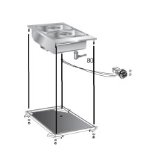 Мармит встраиваемый 600 серии APACH CHEF LINE SLDI6BME4