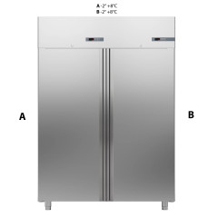 Шкаф комбинированный 1400 литров APACH CHEF LINE LCK140N2D2