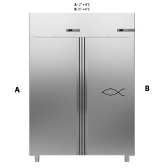 Шкаф комбинированный 1400 литров APACH CHEF LINE LCK140N1P1D2