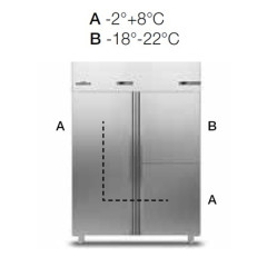 Шкаф комбинированный 1400 литров без агрегата APACH CHEF LINE LCK140N1M1D3R