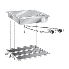 Поверхность жарочная электрическая встраиваемая 600 серии APACH CHEF LINE SLDI6FTE6LSS