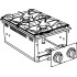 Плита газовая 2 конфорочная встраиваемая 700 серии APACH CHEF LINE SLDIG7RG4