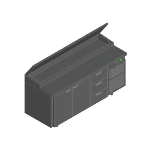 Стол для пиццы HICOLD PZ1-113/GN (1/3H) (R290)