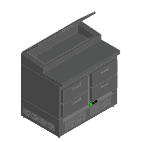 Стол для пиццы HICOLD PZE1-22/GN (1/3H) (R290)