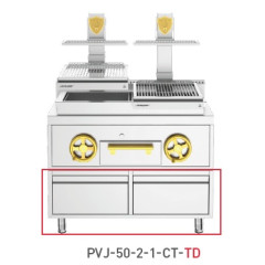 Гриль открытый JOSPER BASQUE PVJ-50-2-1-CT-TD