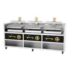 Гриль открытый JOSPER BASQUE PVJ-76-3-3-MB