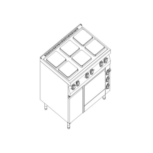 Плита 6 конфорочная 900сер KOGAST ESK-T69/1-0