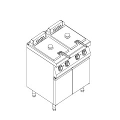 Фритюрница 700сер KOGAST EF-T7/28M
