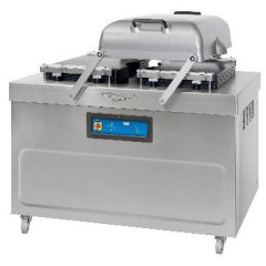 Упаковщик вакуумный KOMET двухкамерный POWERVAC 210, бок. зап. планки, газ, запайка и обрез.