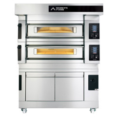 Печь для пиццы MORETTI FORNI S120E STEEL, зонт, расстойка