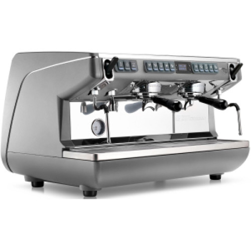 Кофемашина рожковая Nuova Simonelli Appia LIFE 2gr Timer 220V metallic grey, high groups, economizer