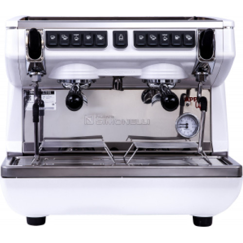 Кофемашина рожковая Nuova Simonelli Appia Life Compact 2Gr V 220V white, economizer, Easy Cream, high groups