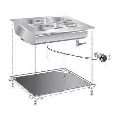 Мармит встраиваемый 600 серии APACH CHEF LINE SLDI6BME6