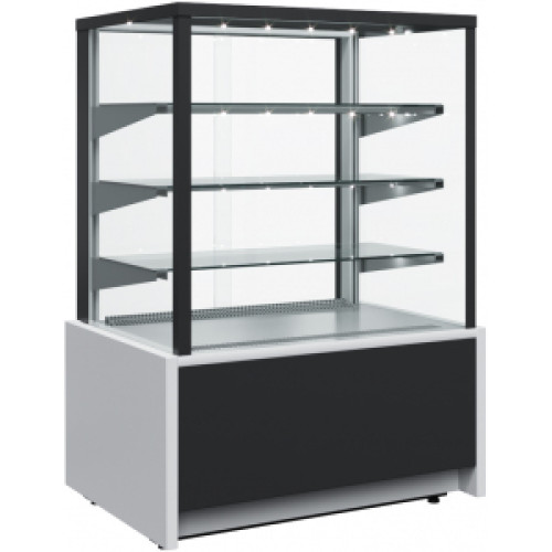 Витрина холодильная Carboma KC70 VM 0,9-1 LIGHT 9006-9005 (ВХСВ-0,9Д Carboma Сube ТЕХНО)