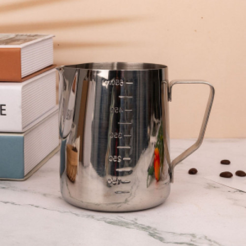 Питчер (молочник) 600мл с разметкой нерж.сталь Enigma Cookware milk jug 600mL PUNCHING SCALE