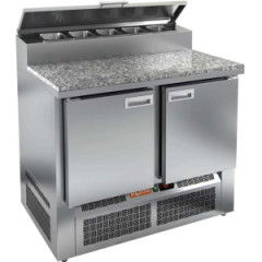 Стол для пиццы HICOLD PZE2-11/GN (1/6H) КАМЕНЬ (R290)